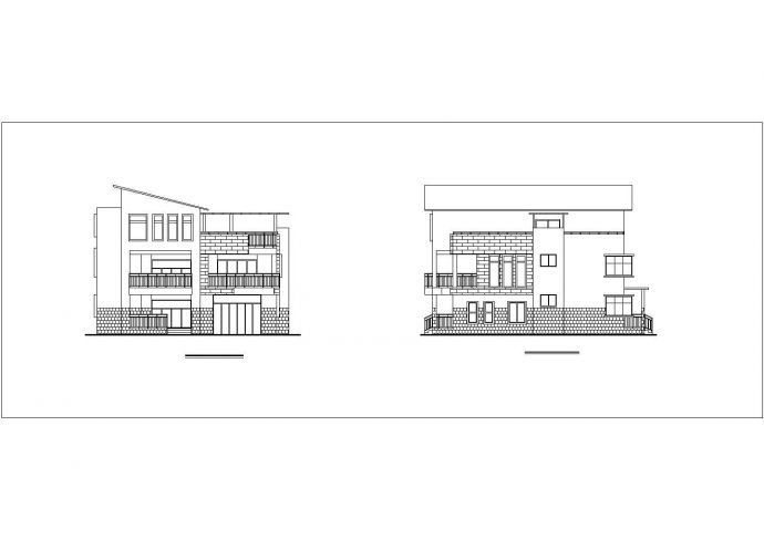 某地新式三层独栋别墅建筑设计施工图_图1