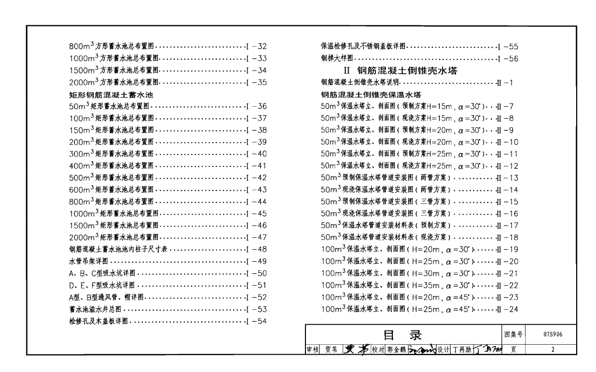 07S906给水排水构筑物设计选用图-图二