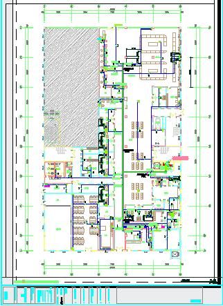 【西安】某大型医院强弱电、给排水施工图-图一