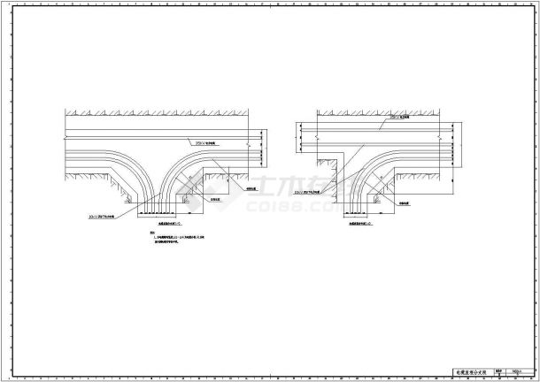 电缆直埋分支段平面设计CAD图纸-图一