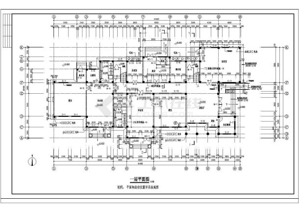 某地二层小型精品幼儿园设计施工图-图二