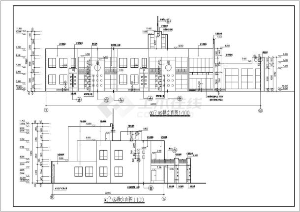 某地二层砖混结构幼儿园建筑设计施工图-图一