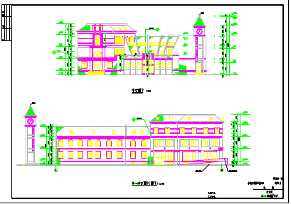 某大型会所全套建筑设计图（共13张）_图1