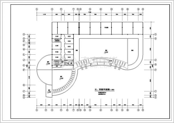 【黄石市】某地区大型车站设计规划图-图二