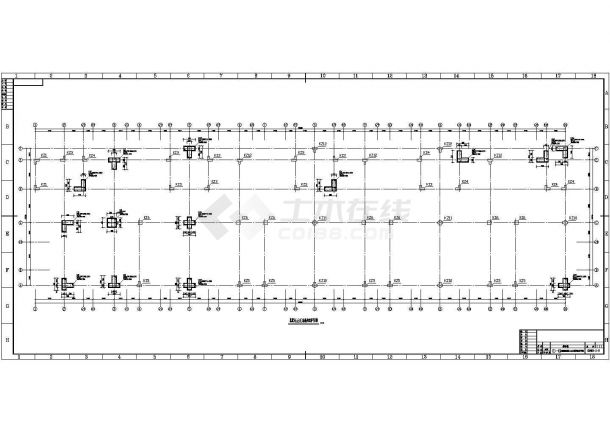【海口市】异型柱框架结构综合楼设计结构图-图一