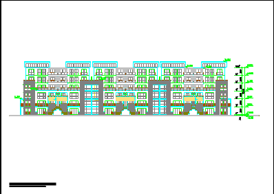 某地花园洋房住宅建筑设计平立剖面图_图1