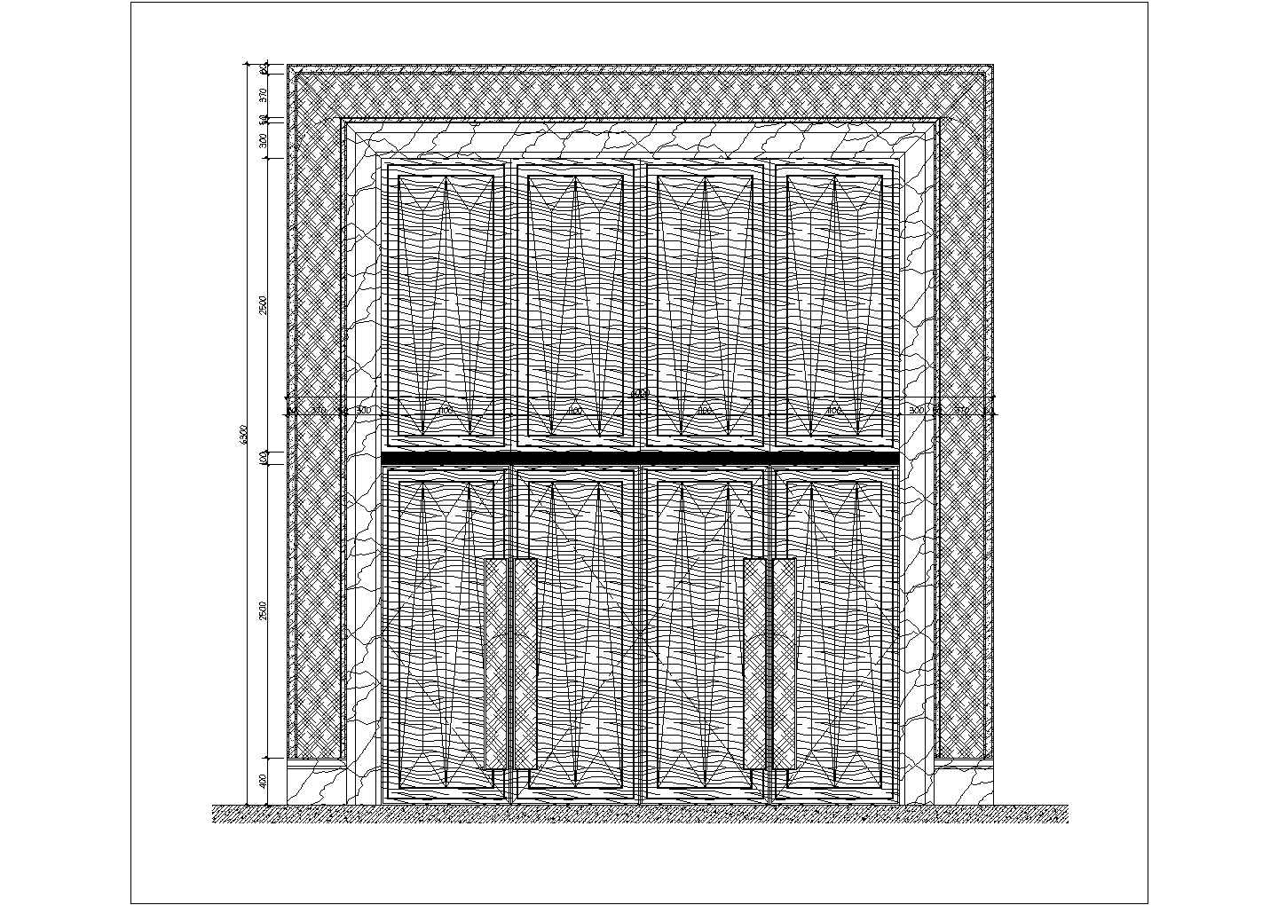 某五层宴会CAD设计构造完整施工图大样图