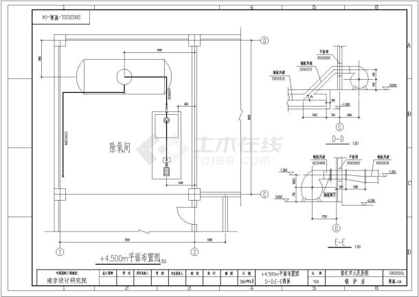 某锅炉房施工CAD构造节点详细设计图纸-图一