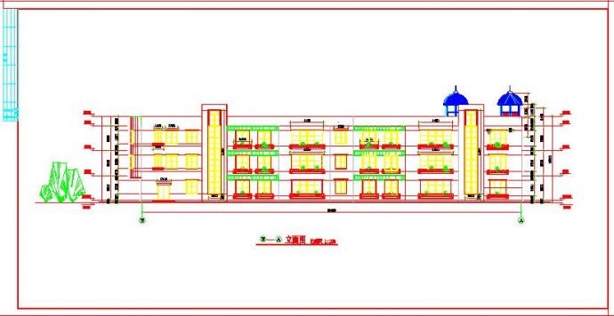 某地3层砖混局部2层框架小区幼儿园施工图设计_图1