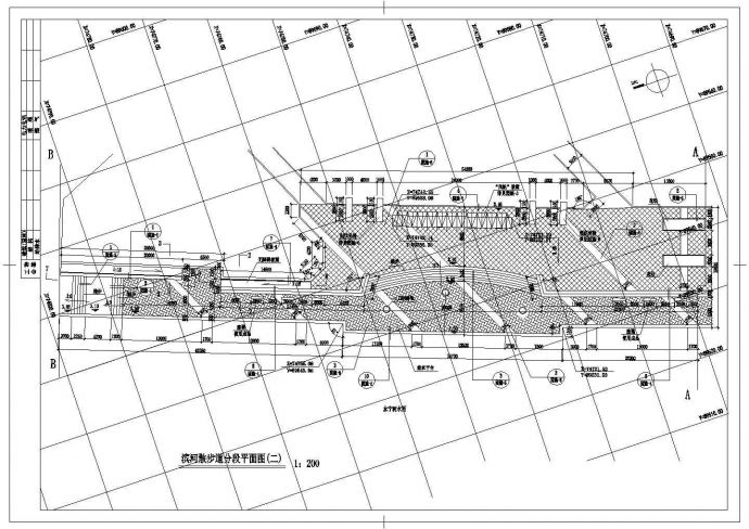 某市桥南公园景观绿化规划设计cad全套施工图（标注详细）_图1