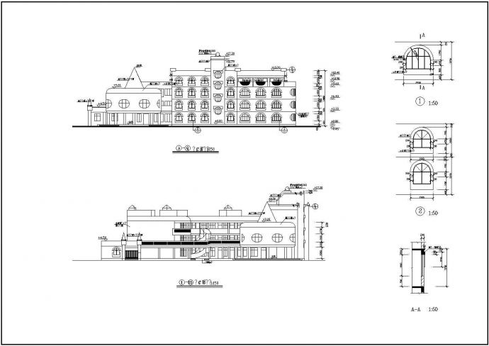 某地三层阳光幼儿园建筑设计施工图纸_图1