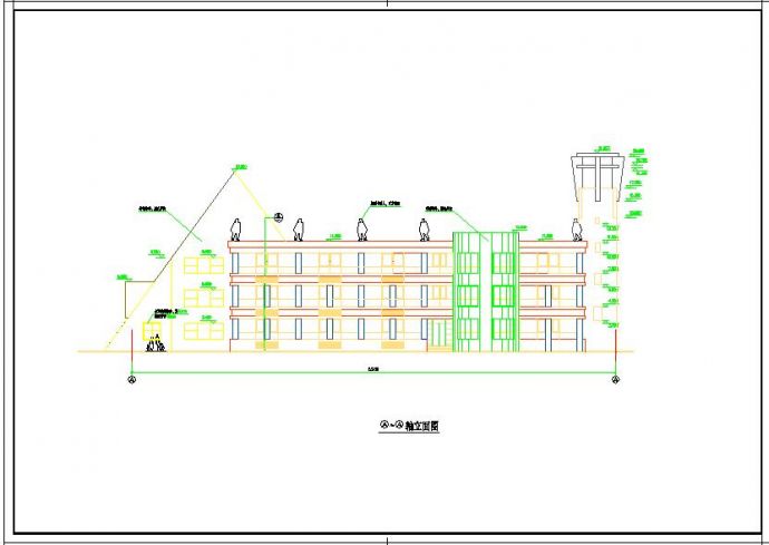 某地3层2528平米幼儿园建筑初步设计图_图1