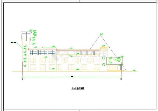 某地3层2528平米幼儿园建筑初步设计图-图二