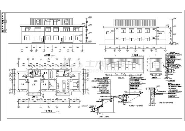 农村住宅全套建筑设计施工图（共7张）-图一