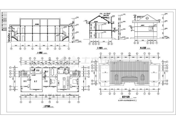 农村住宅全套建筑设计施工图（共7张）-图二