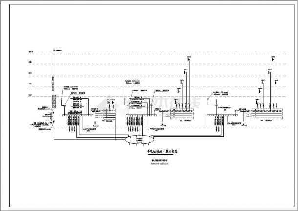 某五层框架结构教学楼强弱电设计cad全套电气施工图（含设计说明）-图二