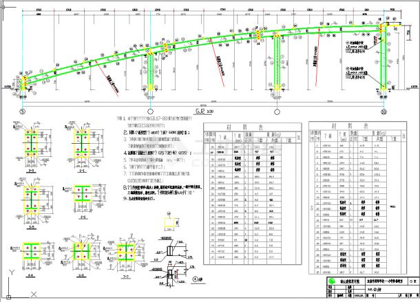 27种跨度钢屋架（梁）CAD图纸-图二