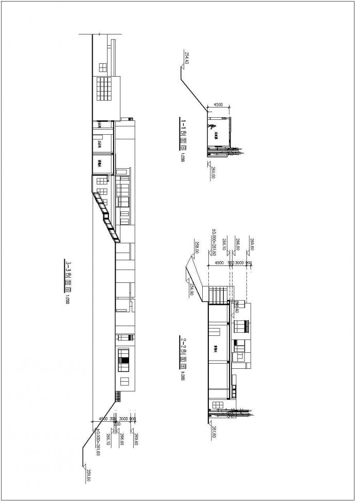 某地售楼样板区建筑设计施工图（共5张）_图1