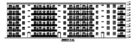 某地小型水院教师公寓建筑设计（共4张）_图1