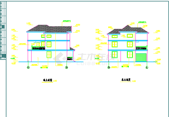 某地私宅设计建筑设计施工图（共6张）-图一