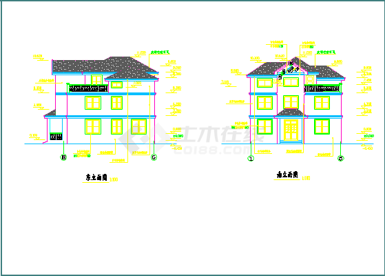 某地私宅设计建筑设计施工图（共6张）-图二
