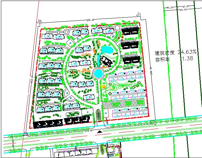 某小区建筑规划设计图纸（共一张）_图1
