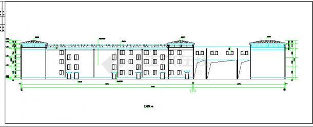 某地区三层砖混结构商住楼建筑设计图纸-图二