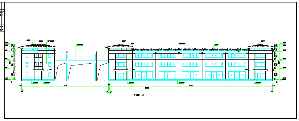 某地区三层砖混结构商住楼建筑设计图纸