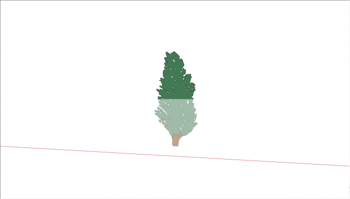 一棵茂密的粗壮的大树 su模型_图1
