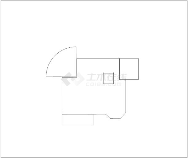 两层独栋别墅带地下室建筑设计CAD图纸-图二