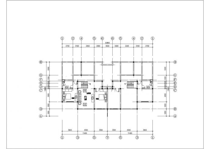 某地住宅户型详细建筑设计平面图纸_图1