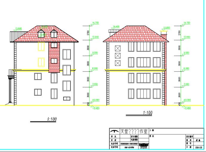 【江苏省】某地区小型六层住宅楼建筑设计图（共8张）_图1