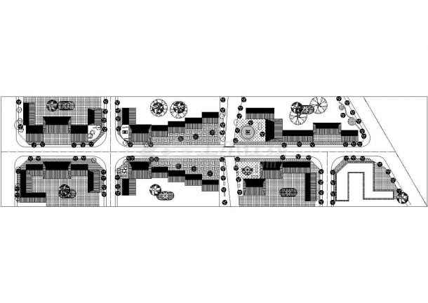 某城市商业街设计规划CAD平面建筑图-图二