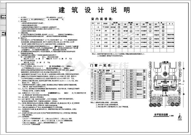 某7层综合楼建筑设计图纸（含设计说明）-图二