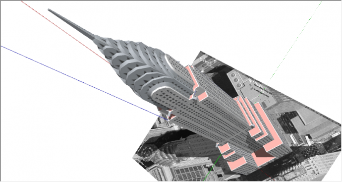 欧式都市哥特式超高尖顶建筑物su模型_图1