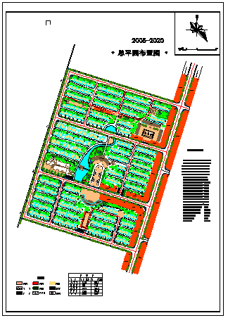 【江苏省】某中心村建设规划总平面图-图一