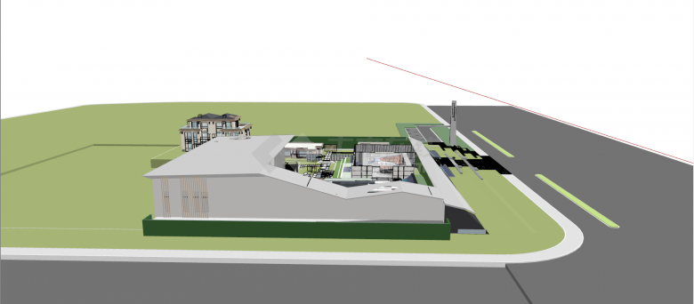 附属绿化精品住宅小区园林景观su模型-图二