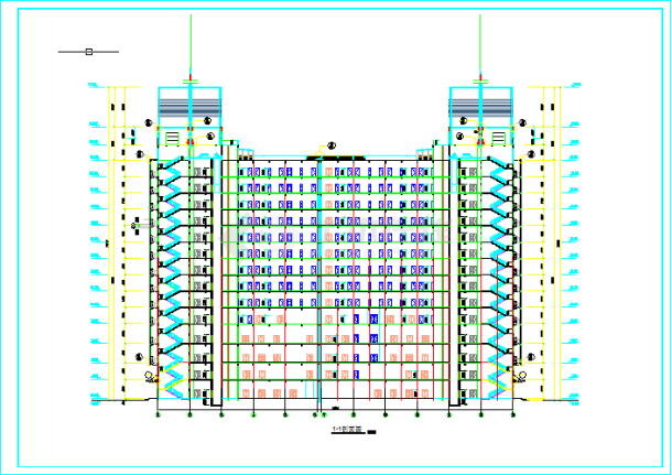某地区五星级酒店设计方案CAD图纸-图一