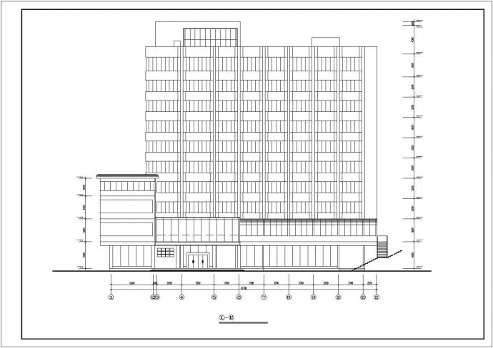 某城市宾馆改造为医院建筑设计图纸_图1