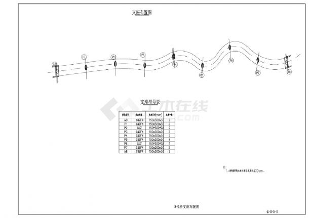 QL-SS-04-13桥支座布置CAD图.dwg-图一