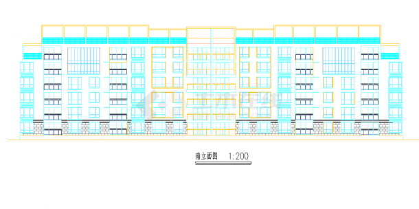 某地区住宅楼设计方案图（带效果图）-图二