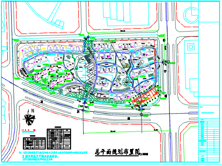 某地大型颐园居住区建筑设计规划详图_图1