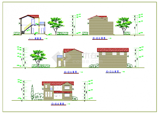 某地区小户型农宅方案设计图纸（含设计说明）-图一