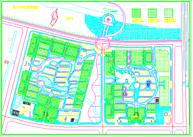 某地区生态小区总平面设计规划图纸_图1