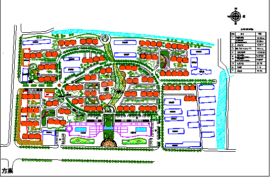 【山东】旧城改造项目规划设计总图纸-图一
