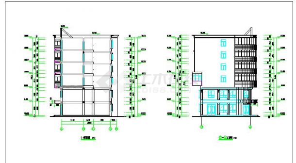南方某地两层底框全套建筑施工图（含设计说明）-图二