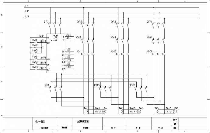 某地区ABB变频器电气CAD布置图_图1