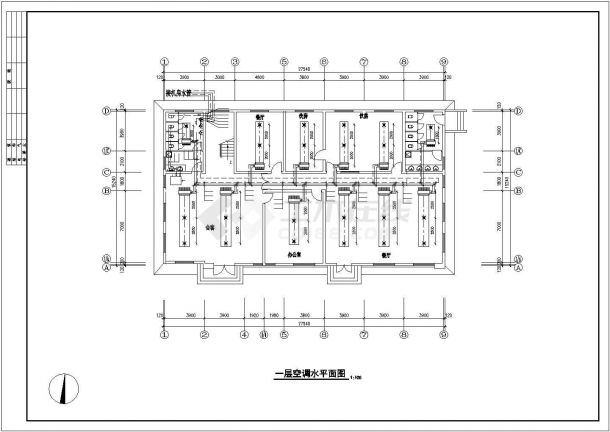 【徐州】某公司办公楼空调设计图纸-图二