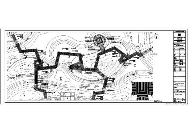 【瑞安市】明镜公园湿地区木栈道设计图-图一