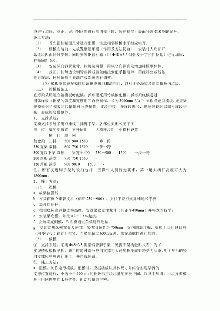 某地科技会堂、科技馆模板工程施工方案-图二